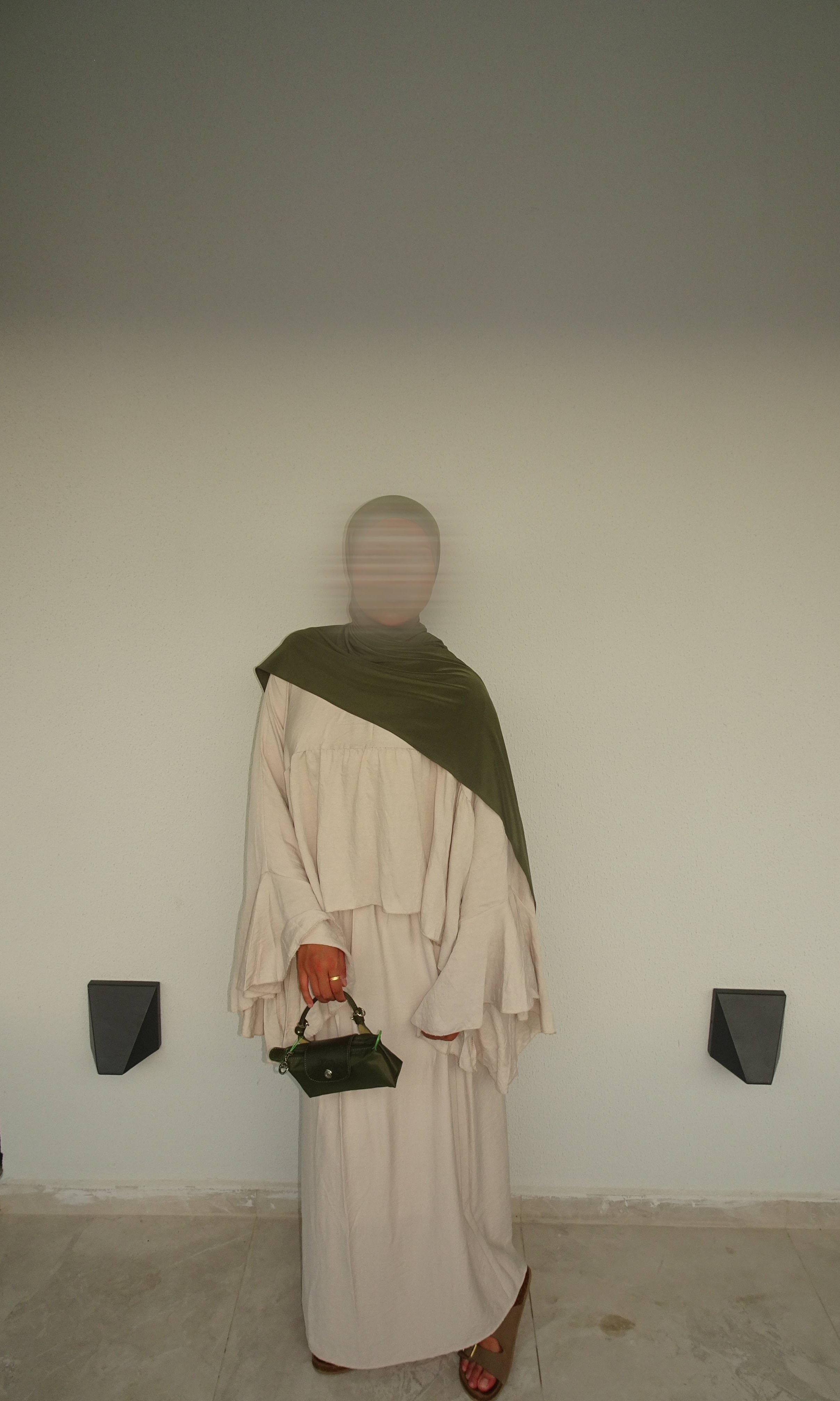 Zweiteiler Liya viskose-polyester-mischung Oberteil + Rock, einheitsgröße 34–46, 60 cm Oberteil, 100 cm Rock, Frontansicht