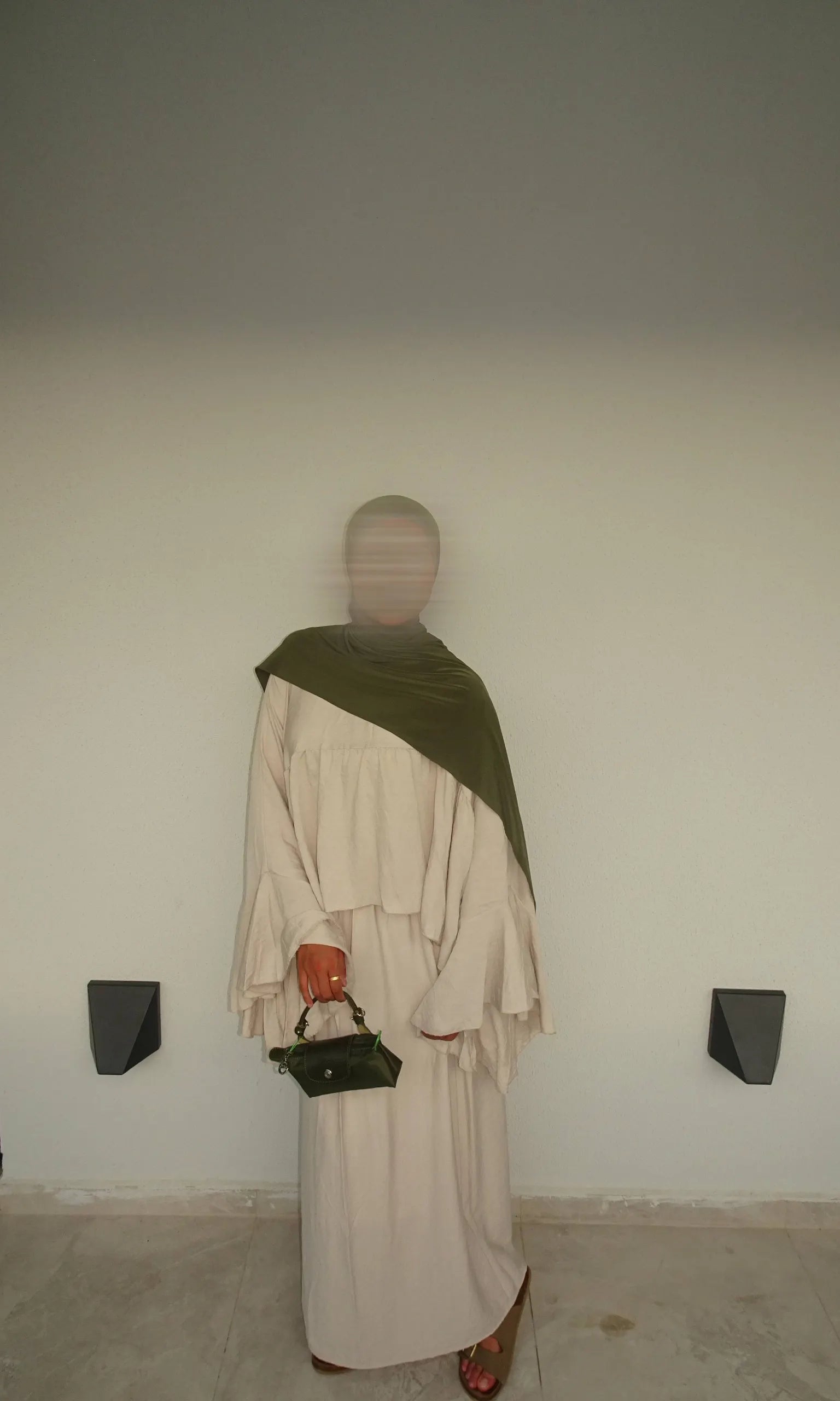 Zweiteiler Liya viskose-polyester-mischung Oberteil + Rock, einheitsgröße 34–46, 60 cm Oberteil, 100 cm Rock, Frontansicht