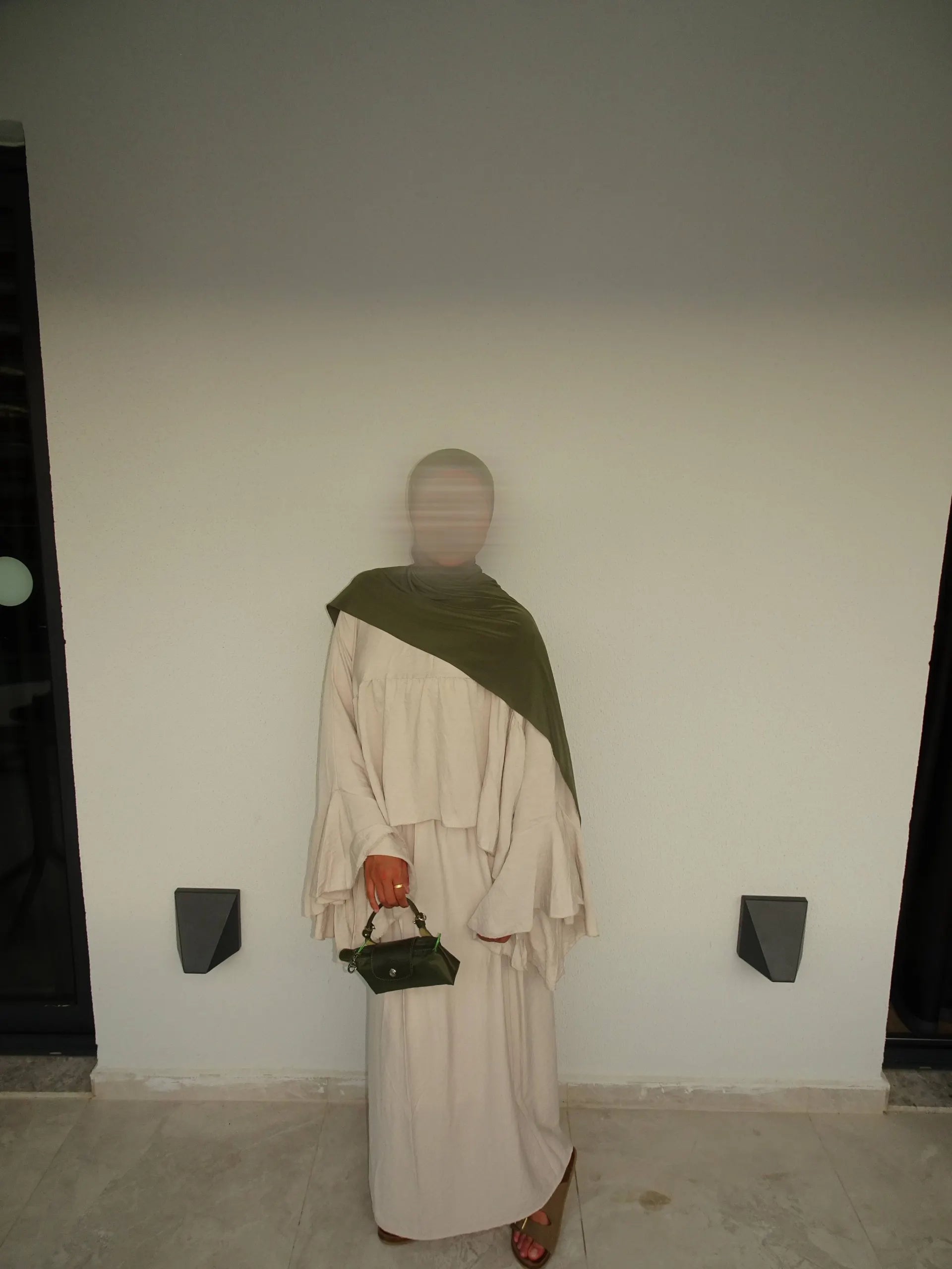 Zweiteiler Liya viskose-polyester-mischung Oberteil + Rock, einheitsgröße 34–46, 60 cm Oberteil, 100 cm Rock, Frontansicht