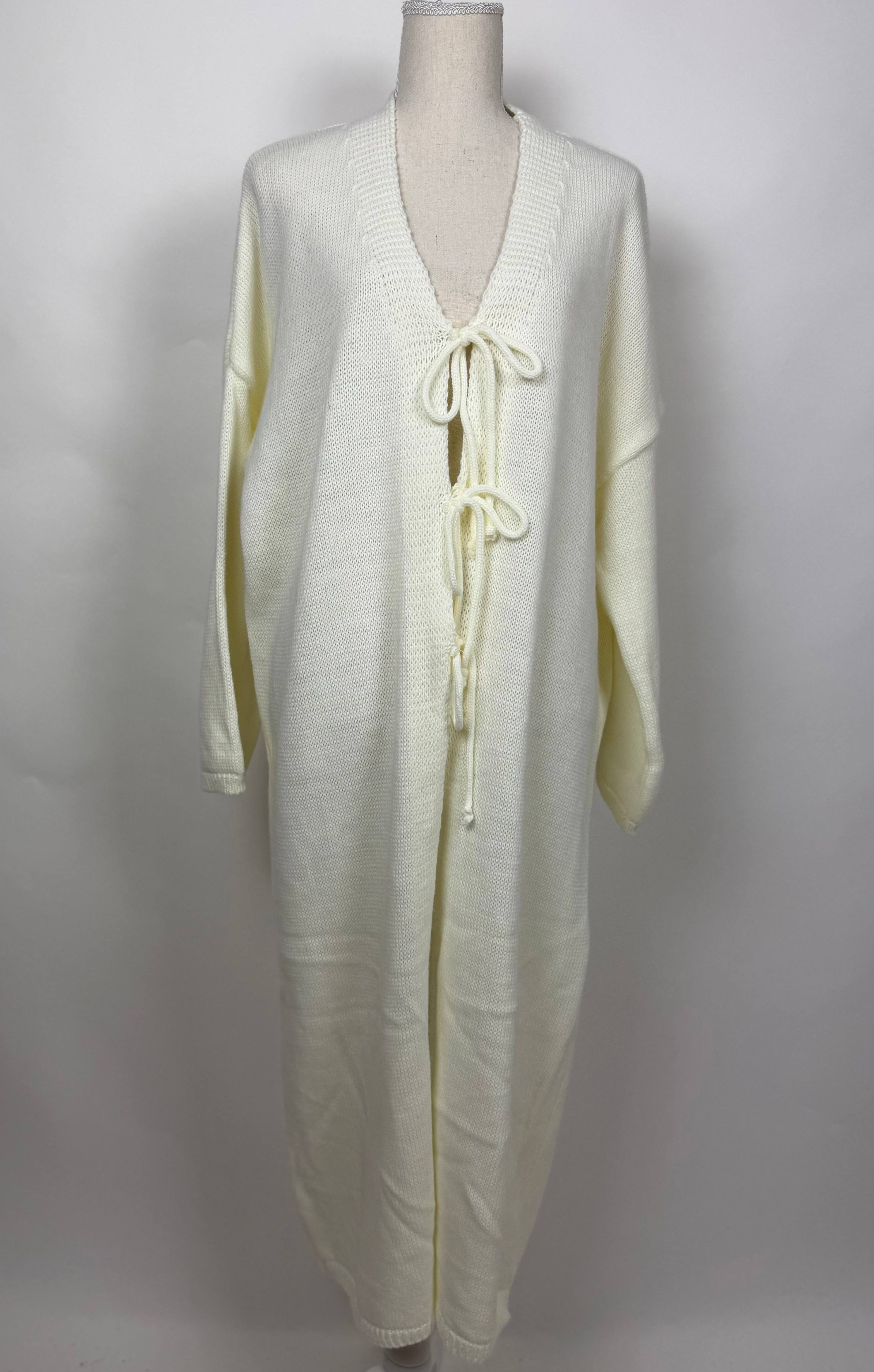 Cardigan aus Acryl, 1,25 m lang, Einheitsgröße 34–44