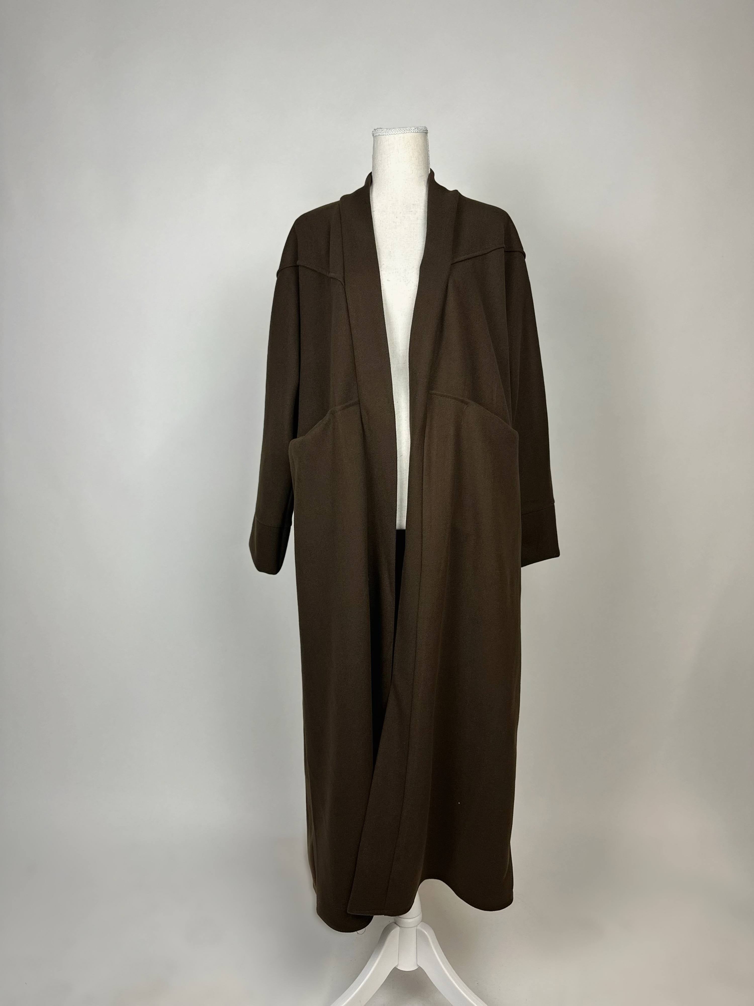 langer mantel aus polyester-elastan-mix, 1,35 m lang, für herbst/winter