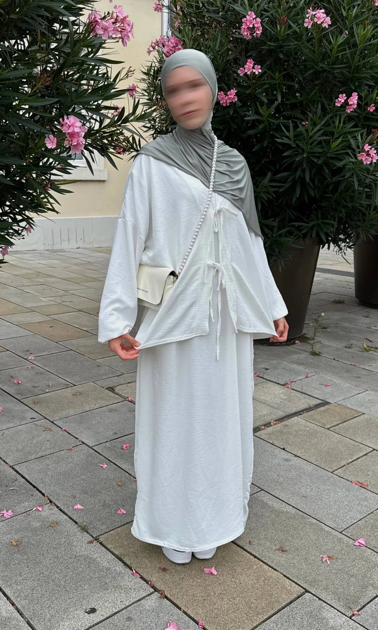 Schleifenset mit Unterkleid 95% Jazz, 5% Elasthan zweiteiliges Set – Unterkleid + Oberteil front