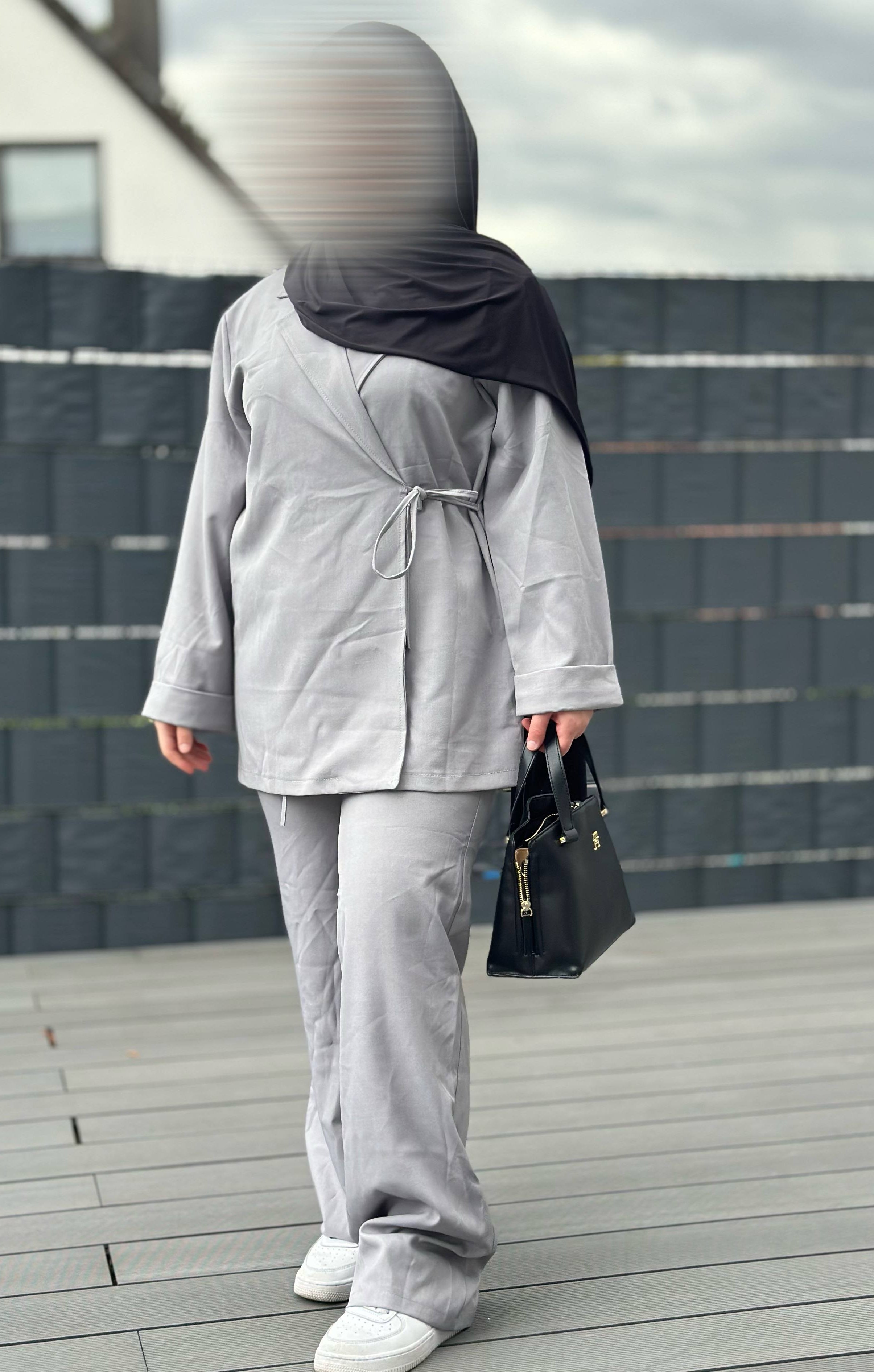 zweiteiler blazer & hose 50% polyester, 50% viscose einheitsgröße 32-42 frontansicht