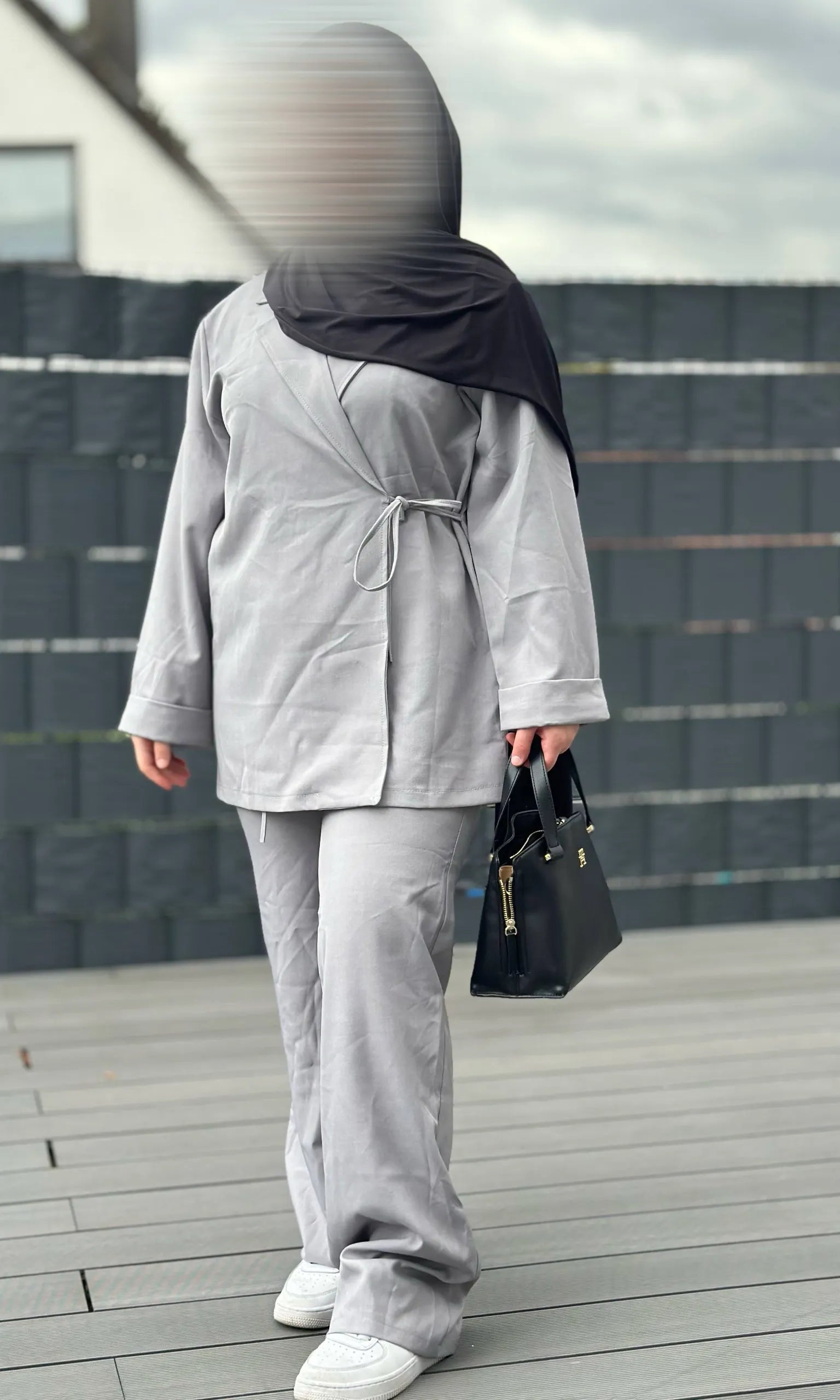 zweiteiler blazer & hose 50% polyester, 50% viscose einheitsgröße 32-42 frontansicht