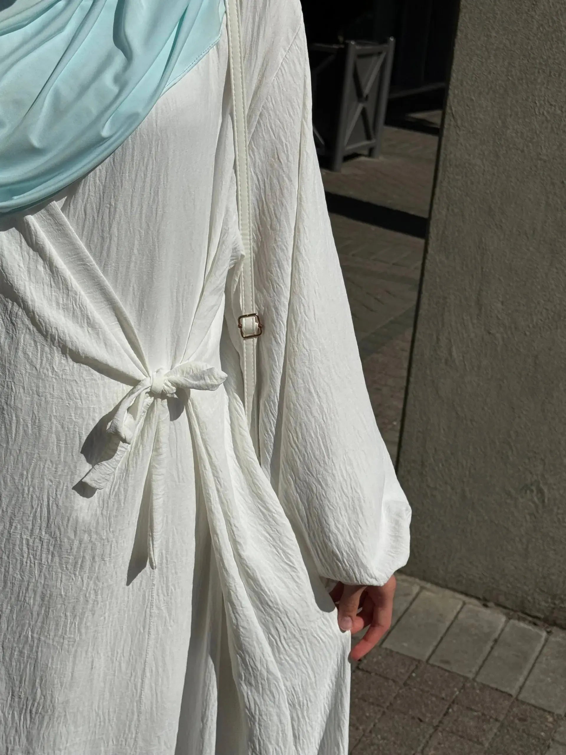 Wickelabaya Jazzstoff Ballonärmel Frontansicht