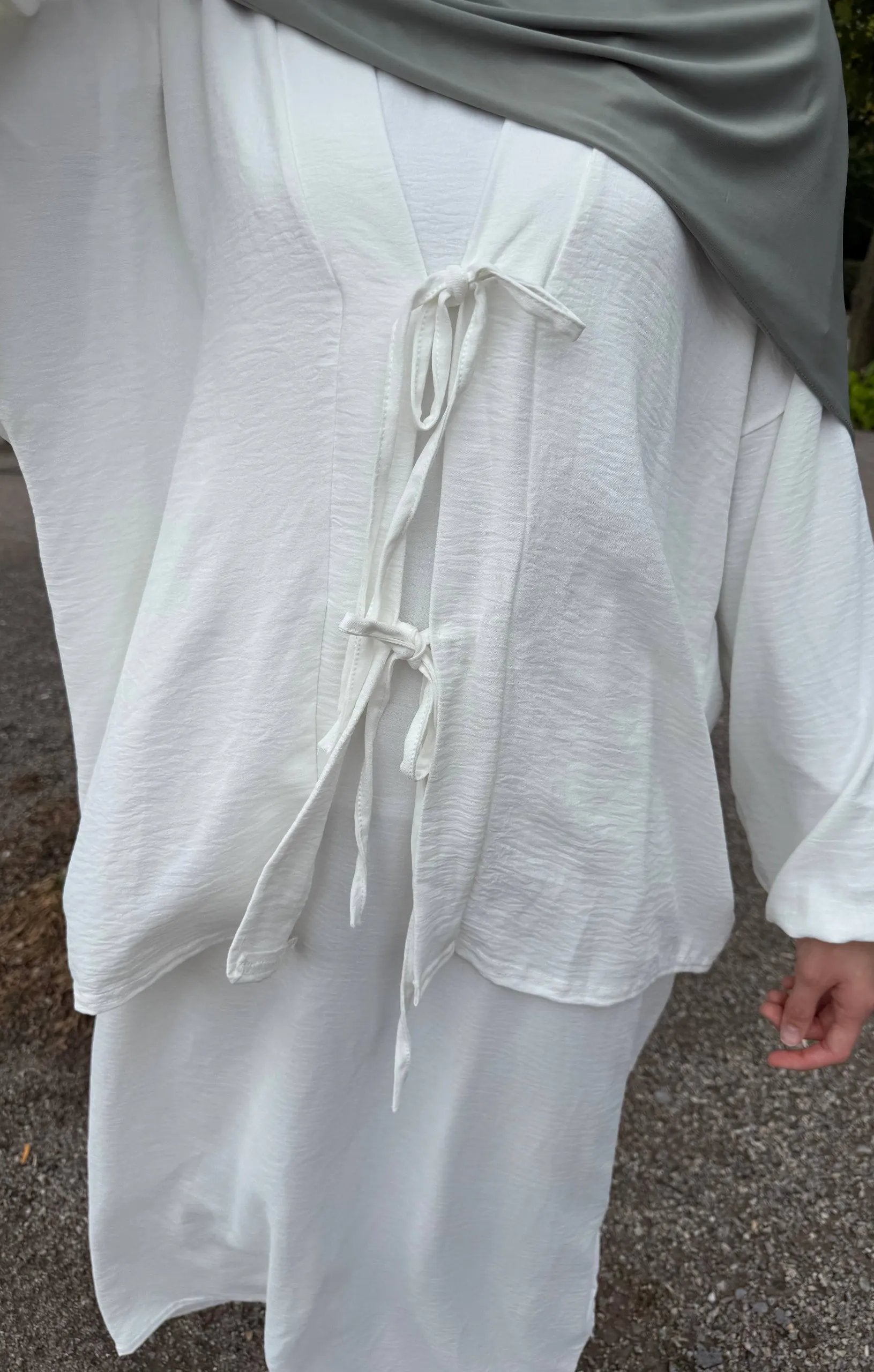 schleifenset mit unterkleid 95% jazz, 5% elasthan zweiteiliges set frontansicht