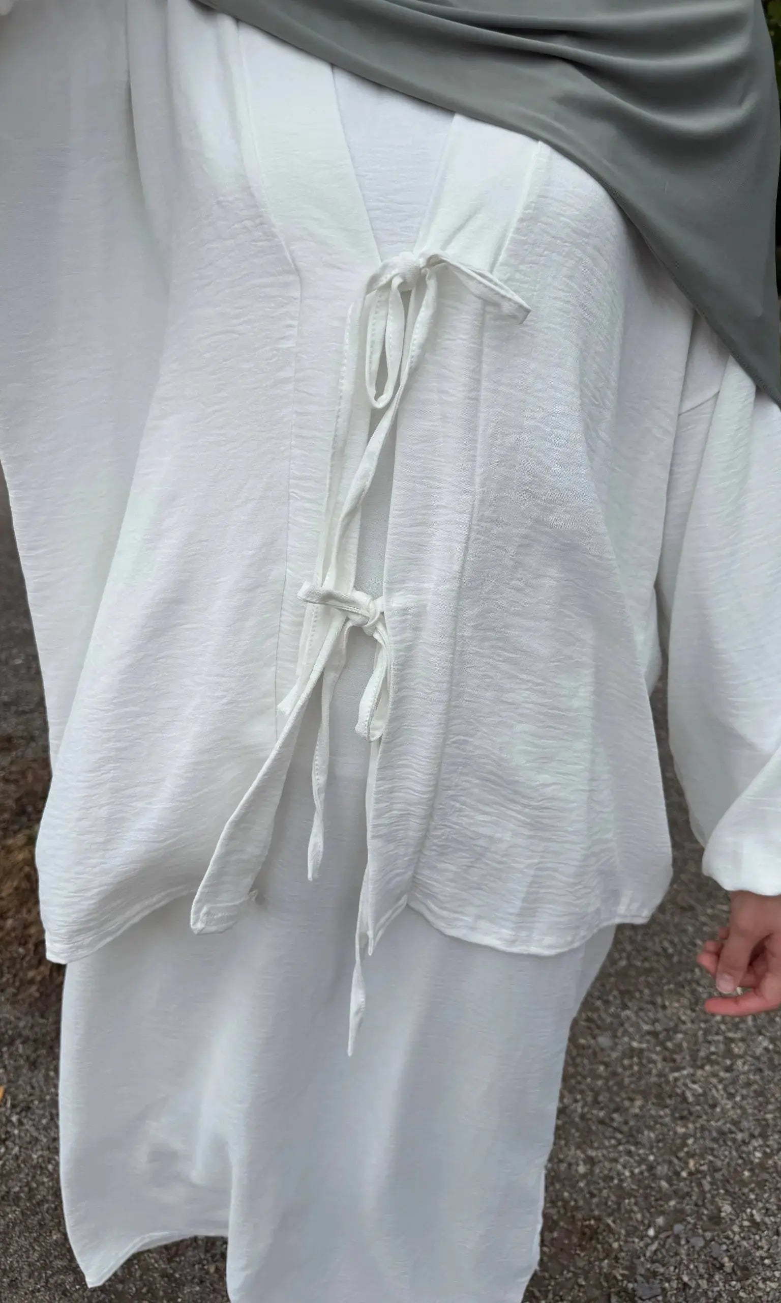 schleifenset mit unterkleid 95% jazz, 5% elasthan zweiteiliges set frontansicht