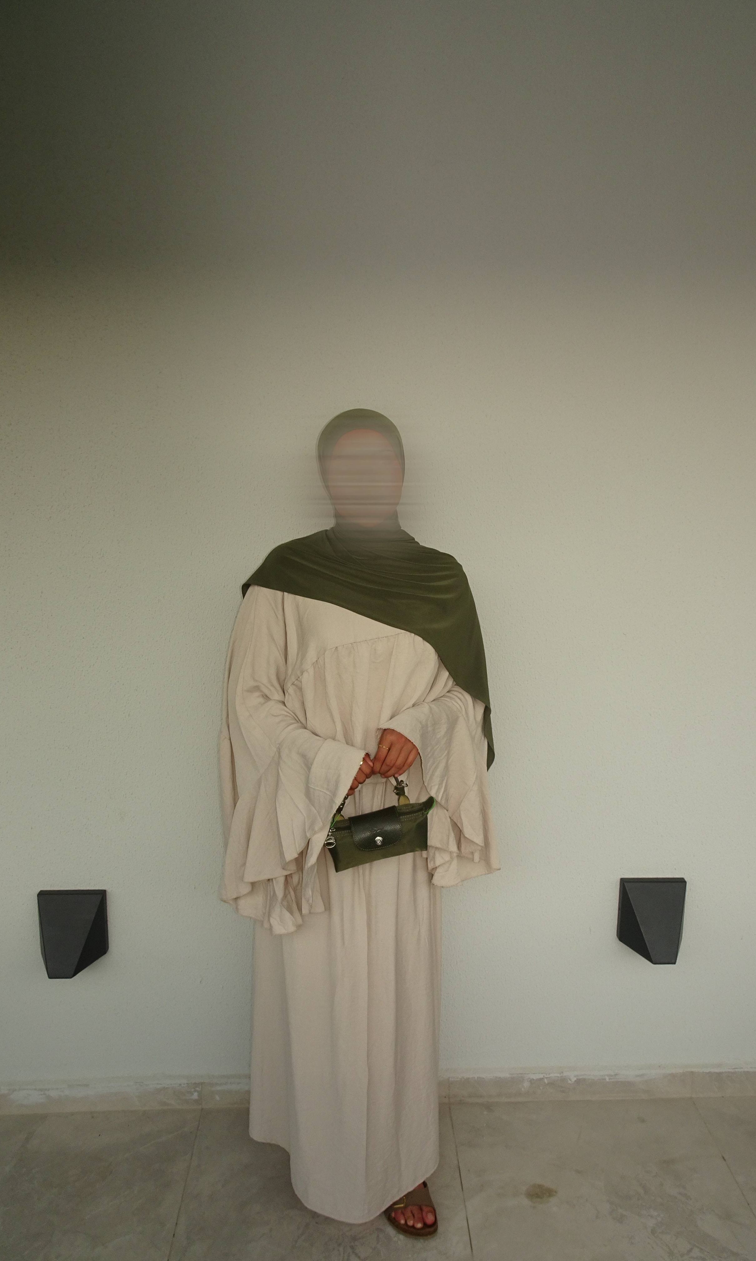 zweiteiler Liya in viskose/polyester, fließender fall, oberteil ca. 60 cm, rock ca. 100 cm, einheitsgröße 34–46, frontansicht