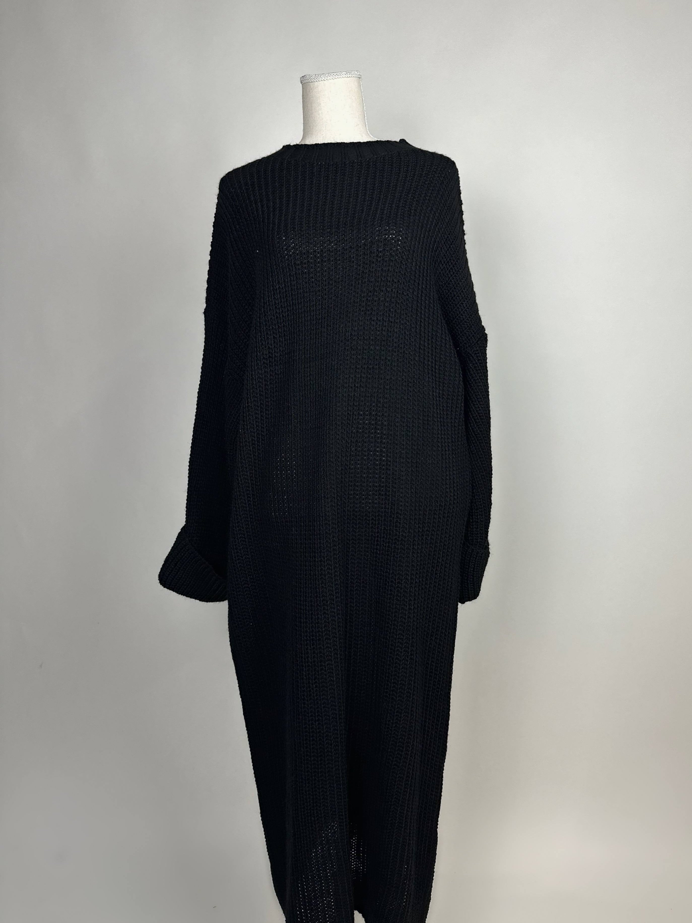 strickkleid aus polyester, 1,35 m lang, für herbst und winter