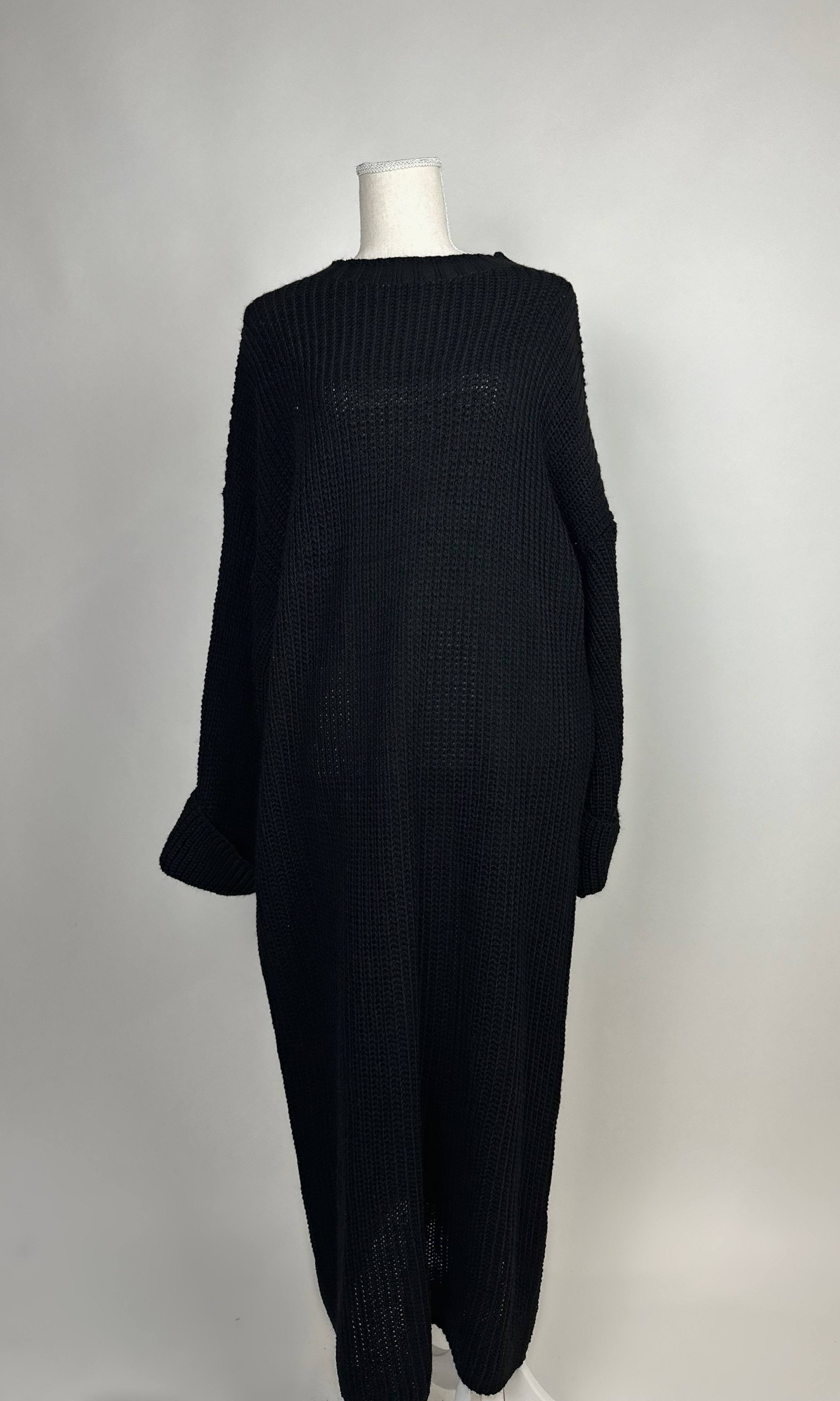 strickkleid aus polyester, 1,35 m lang, für herbst und winter