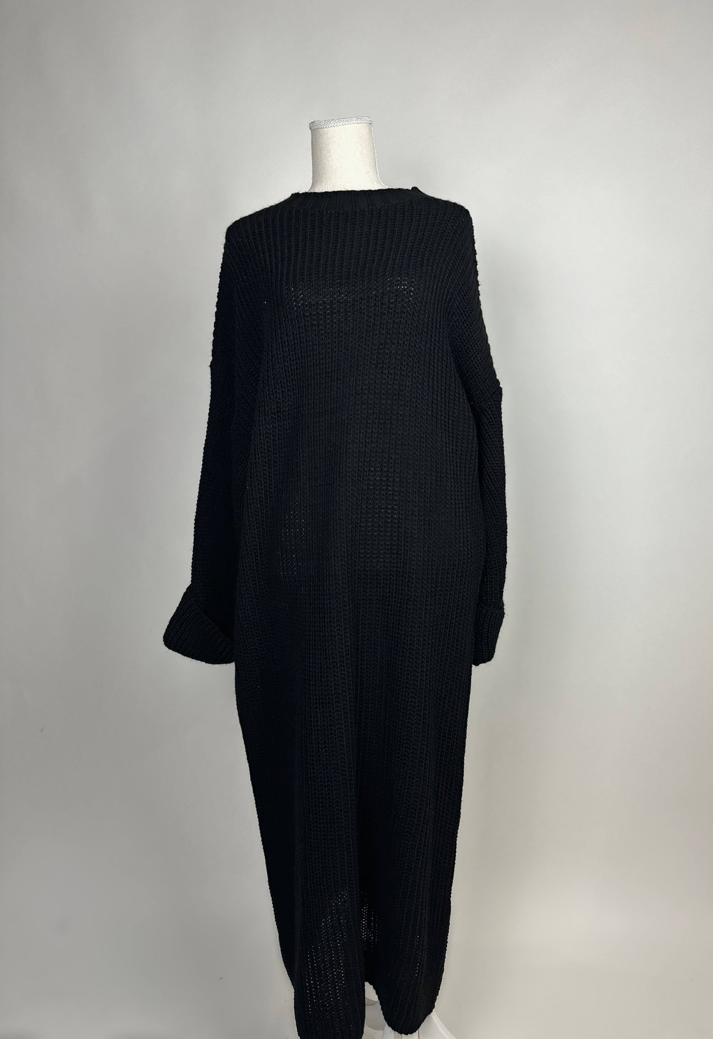 strickkleid aus polyester, 1,35 m lang, für herbst und winter