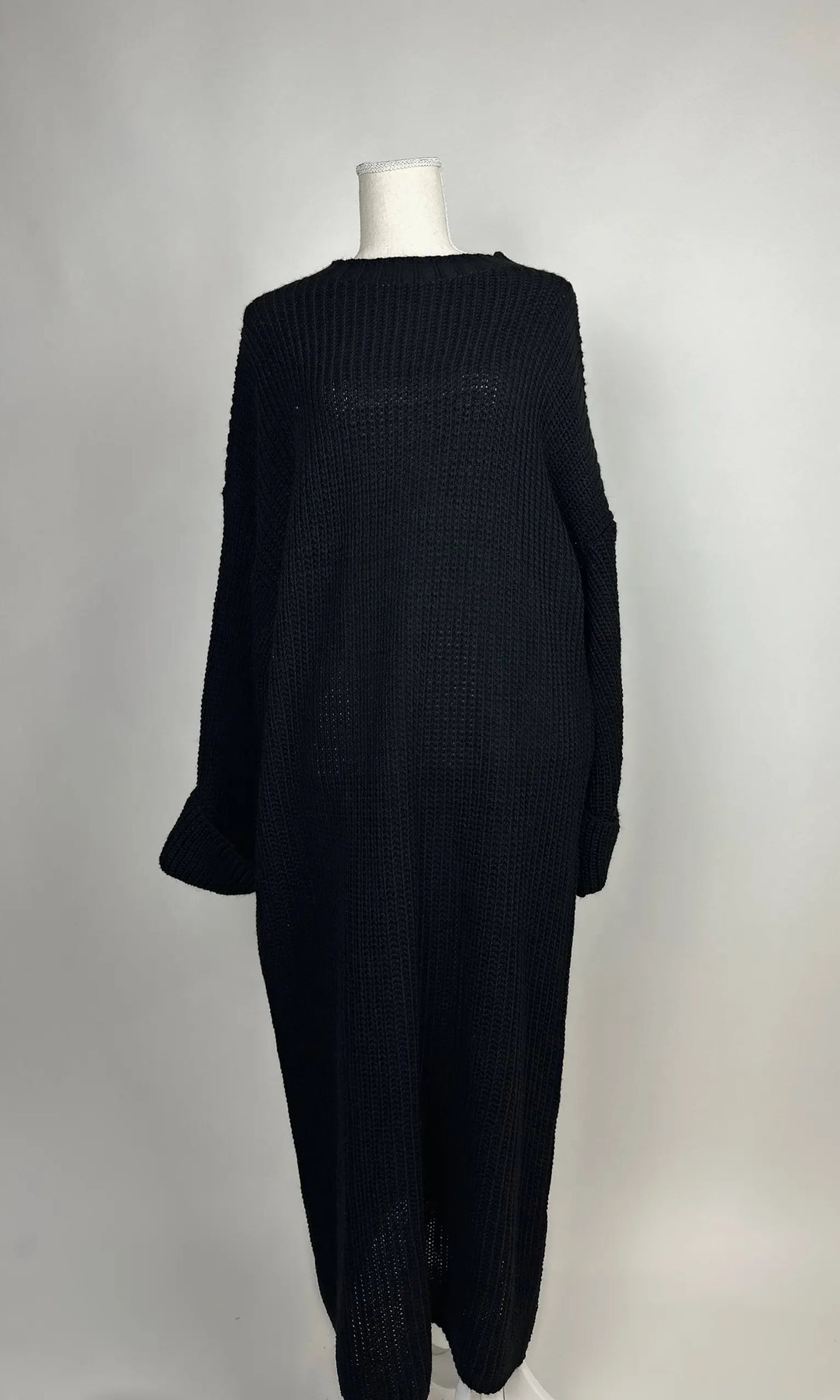 strickkleid aus polyester, 1,35 m lang, für herbst und winter