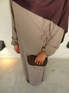 Wickelabaya Jazz Stoff Ballonärmel Länge 1,47 m Frontansicht