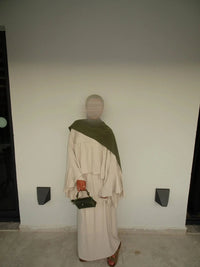 Zweiteiler Liya viskose-polyester-mischung Oberteil + Rock, einheitsgröße 34–46, 60 cm Oberteil, 100 cm Rock, Frontansicht