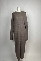 strickkleid aus polyester, maxilänge 135 cm, für herbst/winter, produktansicht