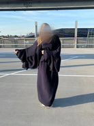 zweiteiler aus oberteil und langem rock, viskose-polyester-mix, fließender fall, frontansicht