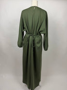 maxilanges sweatkleid aus polyester-viskose mit elastan
