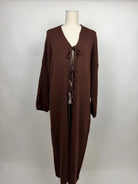 maxi-cardigan aus 100% acryl, länge 1,25 m
