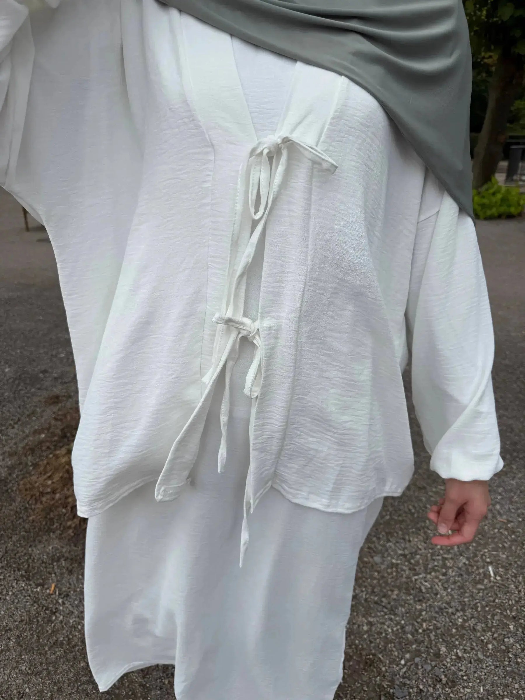 schleifenset mit unterkleid 95% jazz, 5% elasthan zweiteiliges set frontansicht