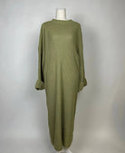 maxi-strickkleid aus polyester, 1,35 m lang, geeignet für herbst und winter