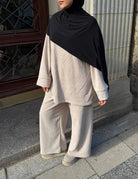 zweiteiler aus cord mit langem oberteil (87 cm) und hose (100 cm), herbst/winter