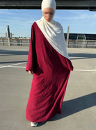 abaya aus leichtem jazz-stoff, maxilänge 148 cm, locker fallend, schlichtes design