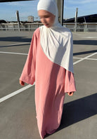 abaya aus jazzstoff in maxi-länge, lange ärmel, fließender fall