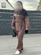 zweiteiler blazer & hose polyester-viskose einheitsgröße 32–42 frontansicht