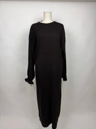 strickkleid aus 100% acryl, 1,35 m lang, one size 34–44