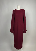 strickkleid maxi, 1,35 m lang, 100% polyester, herbst/winter geeignet