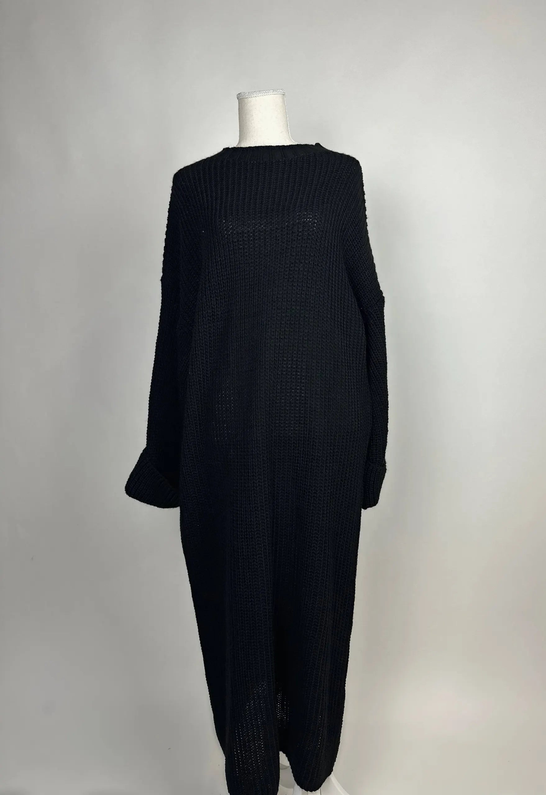 strickkleid aus polyester, 1,35 m lang, für herbst und winter