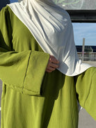 schlichte abaya aus 100% jazz, maxi-länge, gesamtansicht