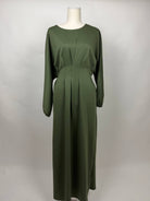 maxilanges sweatkleid aus polyester-viskose mit elastan, länge ca. 1,40 m
