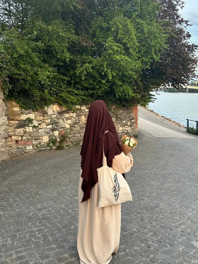 Zweilagiger Khimar aus Jazz