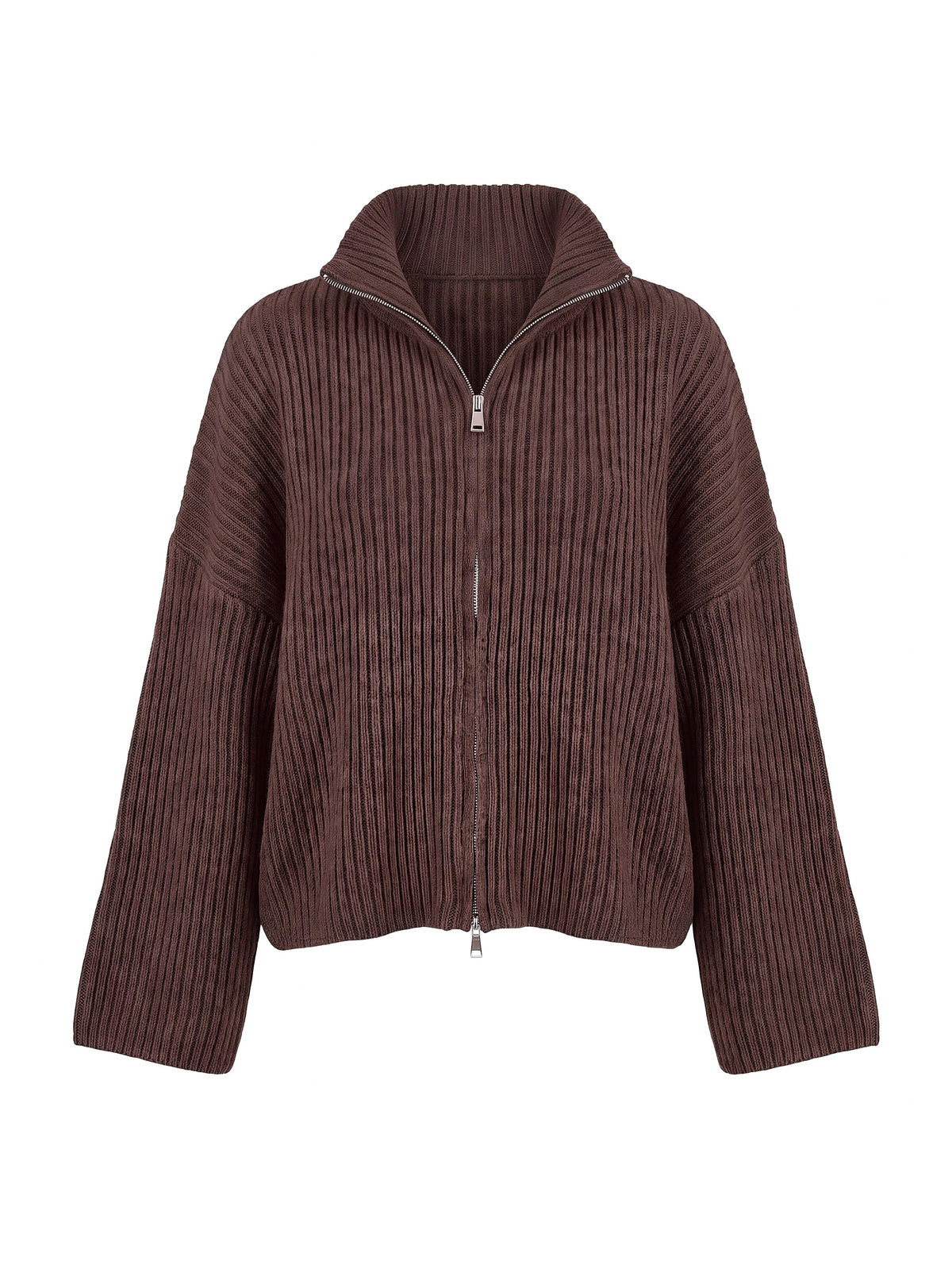 Zipper Pulli mit Kragen