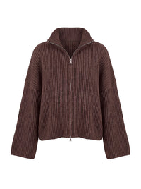 Zipper Pulli mit Kragen
