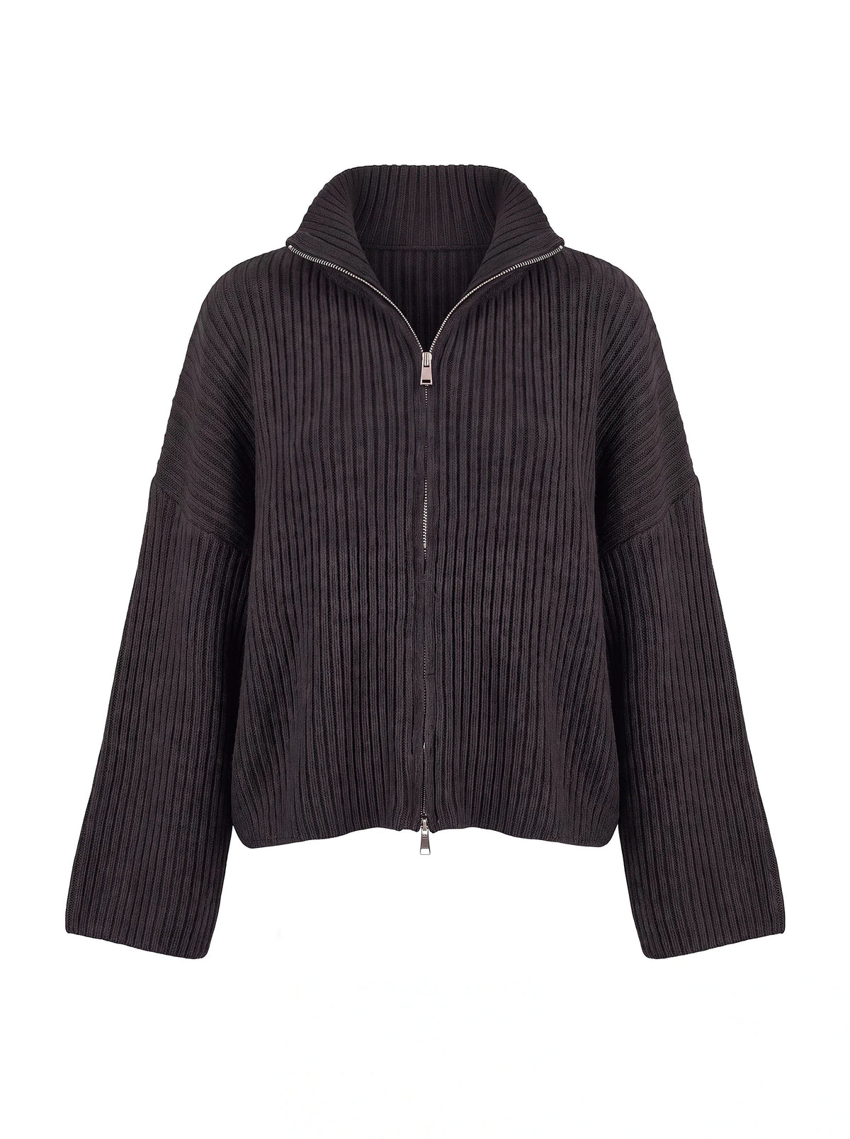 Zipper Pulli mit Kragen