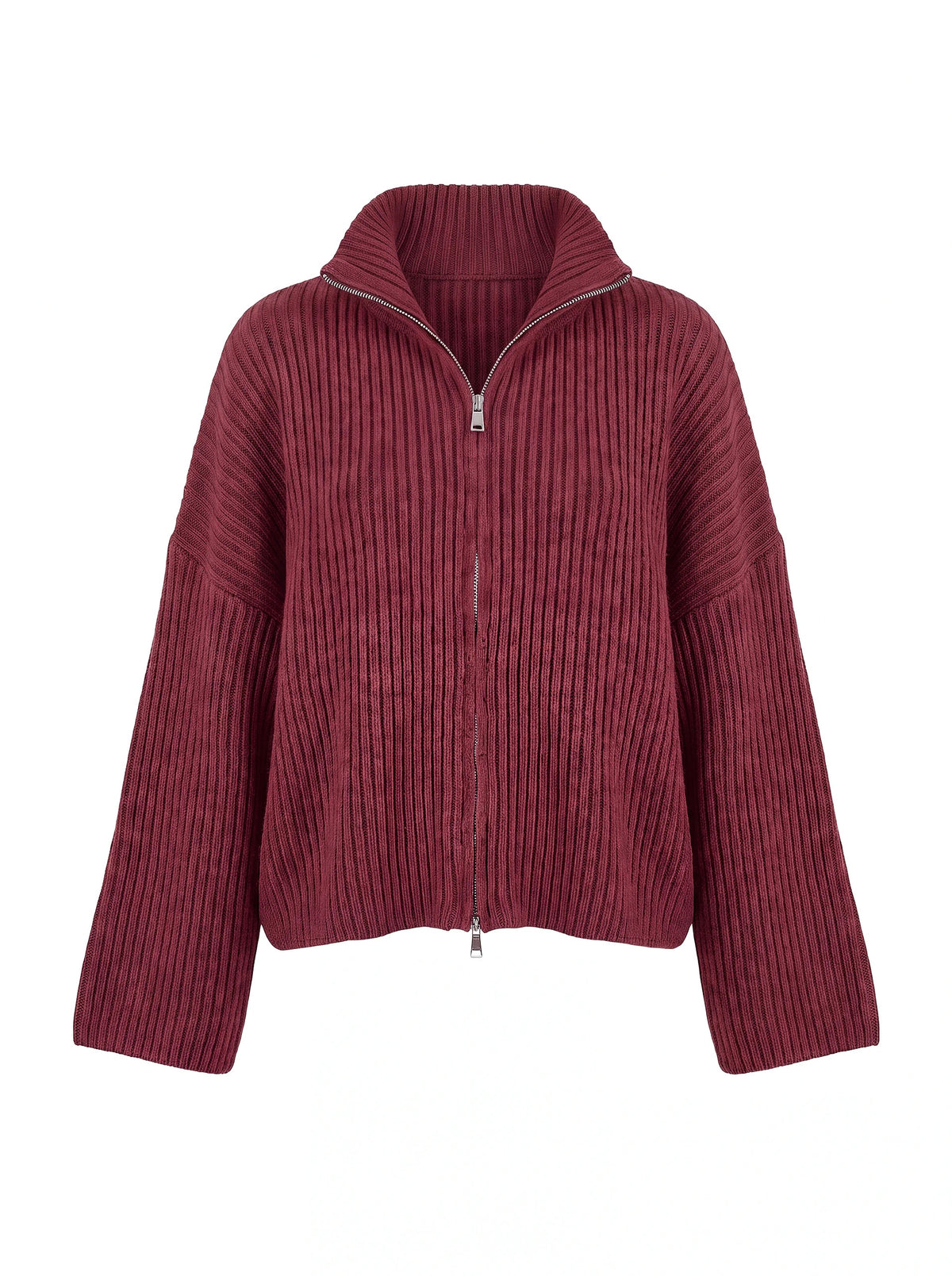 Zipper Pulli mit Kragen