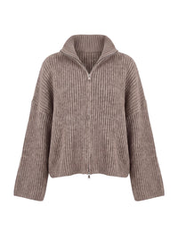 Zipper Pulli mit Kragen