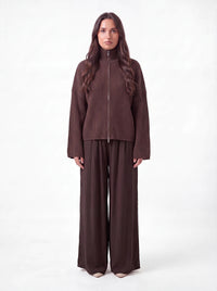 Zipper Pulli mit Kragen