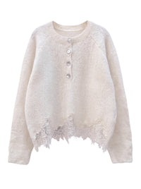 Pulli mit Spitzendetails