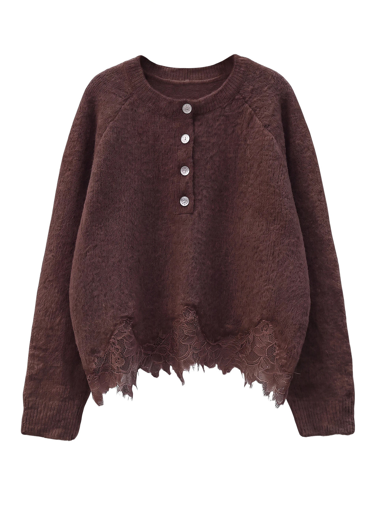 Pulli mit Spitzendetails