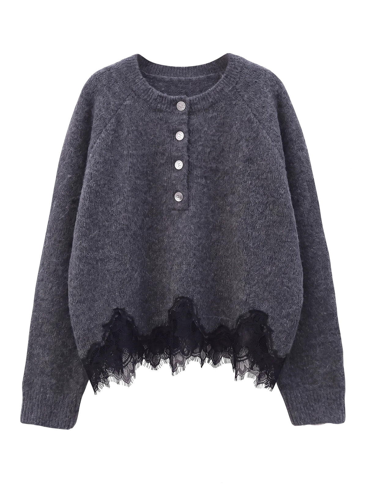 Pulli mit Spitzendetails