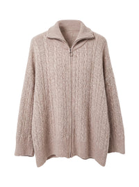 Cardigan mit Zopfmuster
