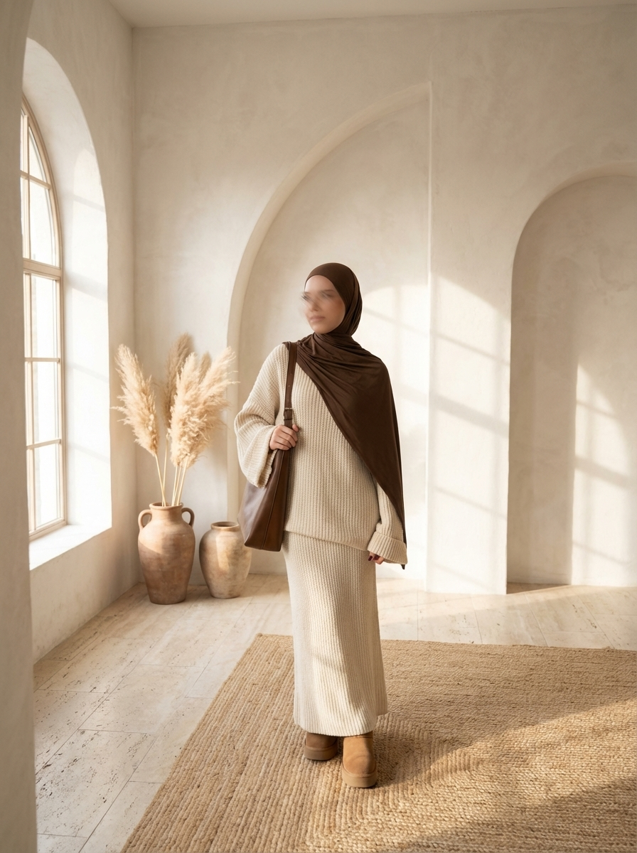 zweiteiler aus acryl mit maxirock 110 cm und oberteil 80 cm, einheitsgröße 34–44