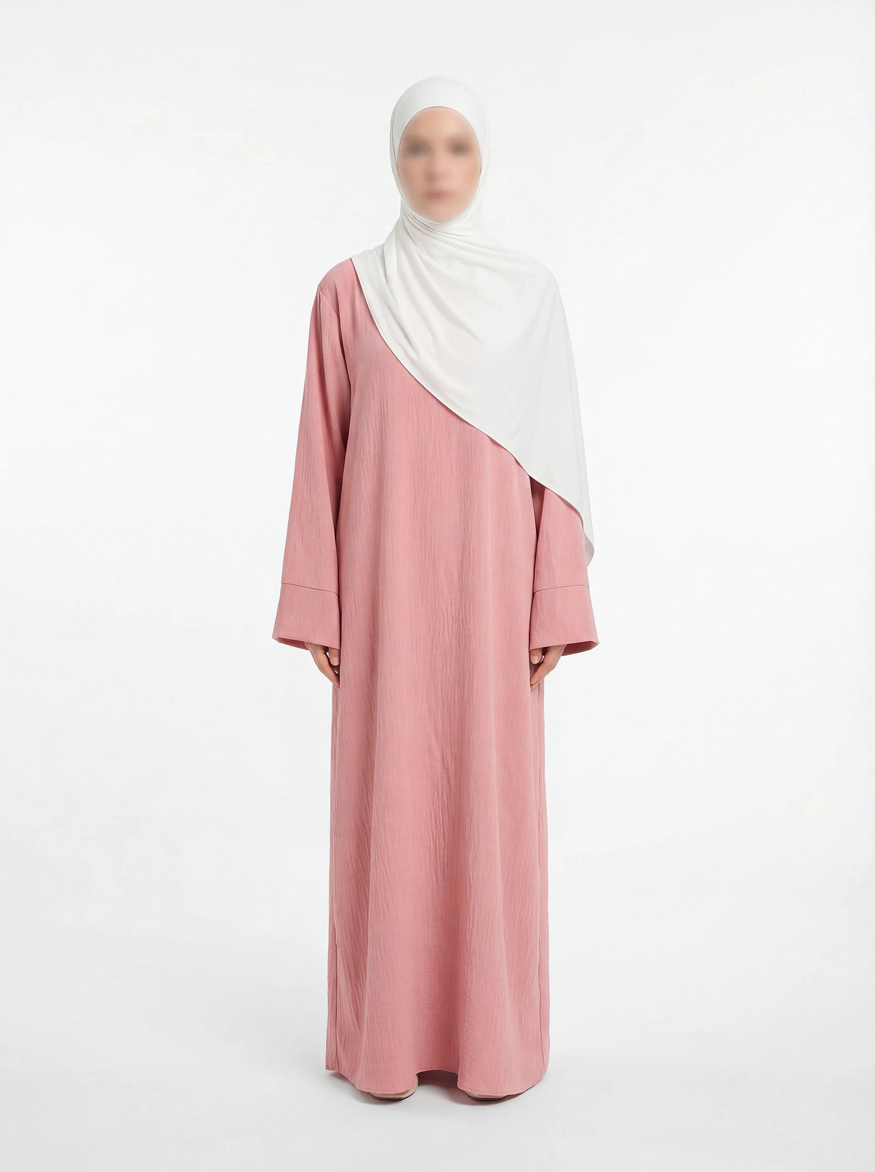 abaya aus jazzstoff in maxi-länge, lange ärmel, fließender fall