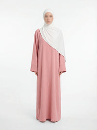 abaya aus jazzstoff in maxi-länge, lange ärmel, fließender fall