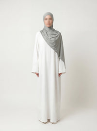 bodenlange abaya mit lockerem fall, frontansicht