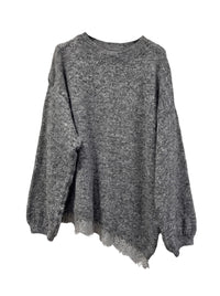Wollpulli mit Spitze