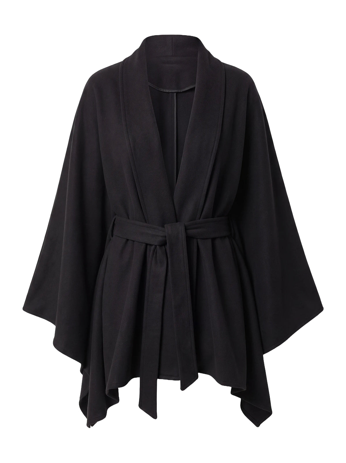 Poncho mit Bindegürtel